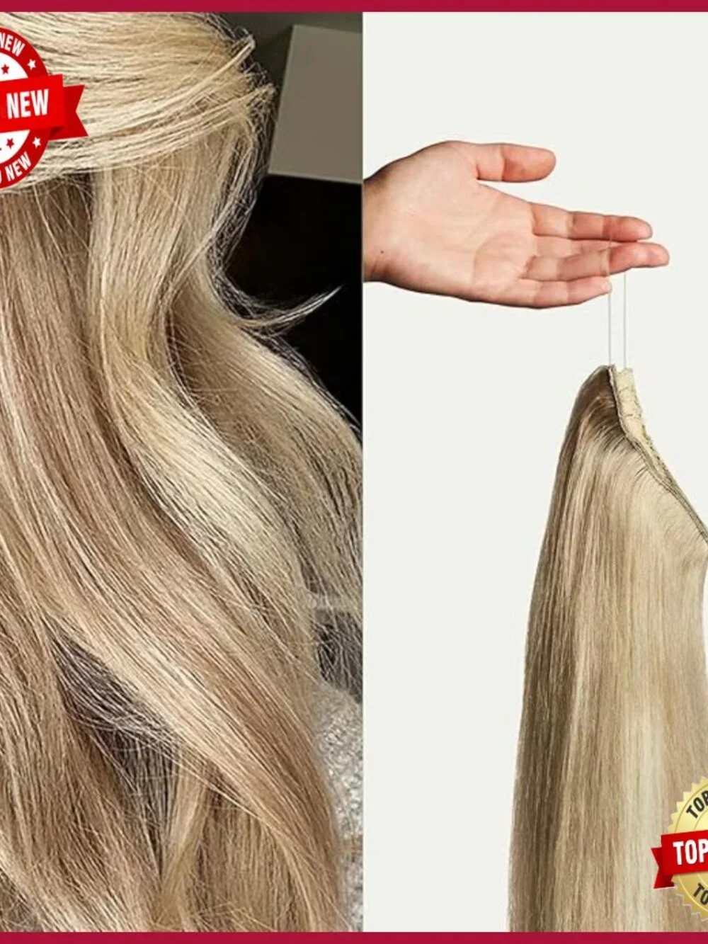 Human Hair Clip-In Extensions 16 Inch 140g One Piece Volume Length